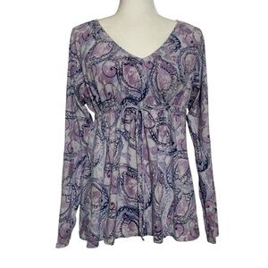 Axcess Liz Claiborne Baby Doll Top XLarge